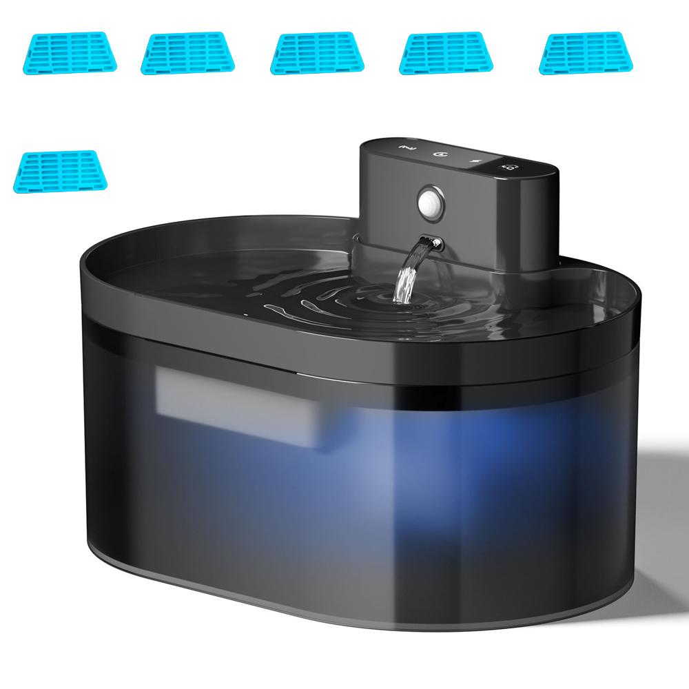 2.2L беспроводной фонтанчик для кошек с питанием от батареек автоматический фонтанчик для домашних животных с датчиком движения диспенсер для воды для собак и кошек