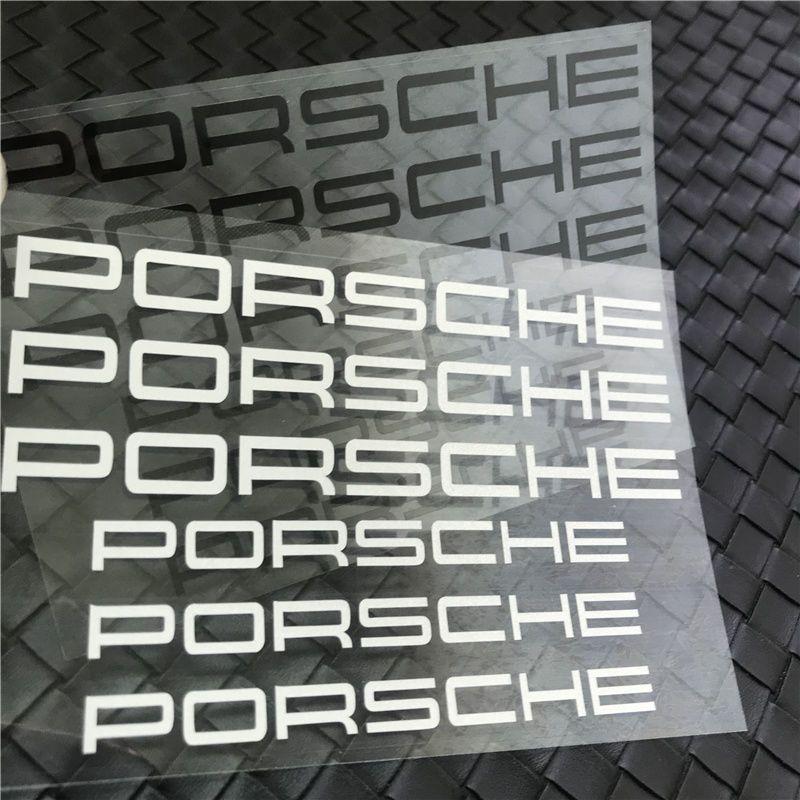 HUPX5 6pcs For Porsche Cayenne Panamera Macan 911 Taycan Boxster Cayman 918 Pajun Car Personality Sticker Fuel Tank Helmet Bike Decal