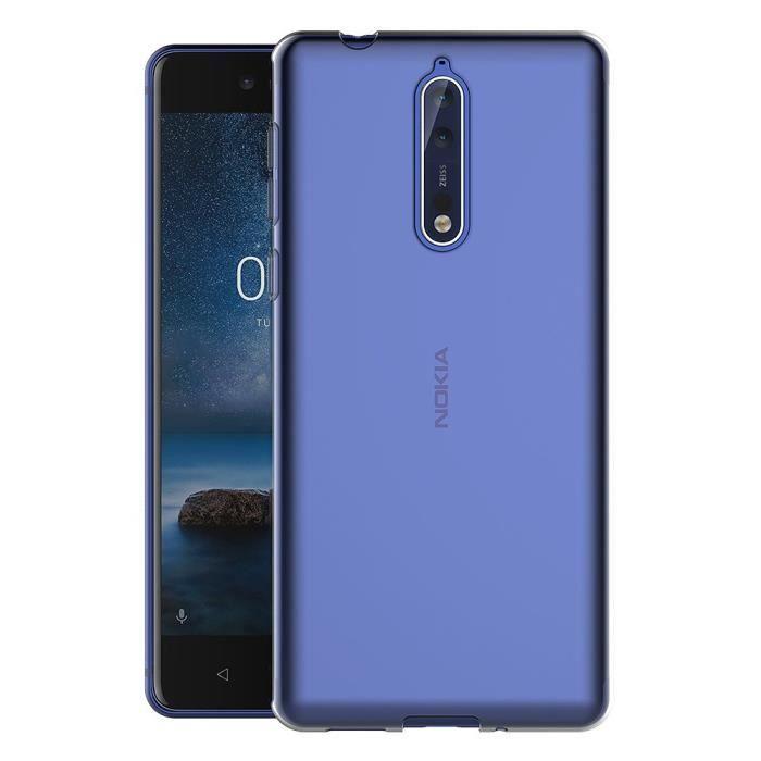 Прозрачный Гелевый Чехол TPU - PHONILLICO - Nokia 8 - Ультратонкий - Оптимальная защита - Гибкий