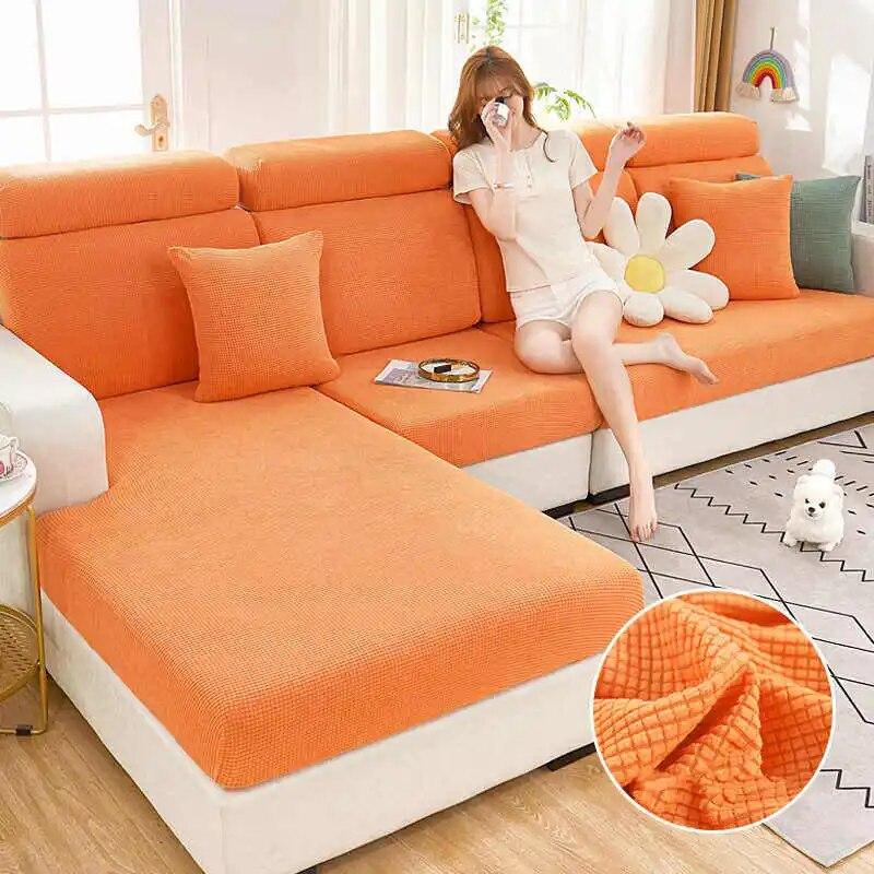Жаккардовый чехол для дивана для гостиной, эластичный моющийся съемный чехол для дивана, универсальный чехол для сиденья 1/2/3/4
