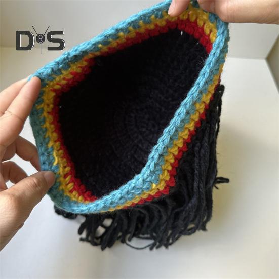 Новое поступление, шапка-парик раста унисекс, хип-хоп, плетеная, шапка-бини для вечеринки в стиле косплея, шапка ручной работы Ямайка, дреды в стиле регги, парик с африканскими корнями