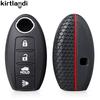 For Nissan Patrol Tiida Juke Qashqai X-Trail Versa Maxima Altima Rogue Murano Infiniti FX35 QX60 Silicone Car Key Case Cover