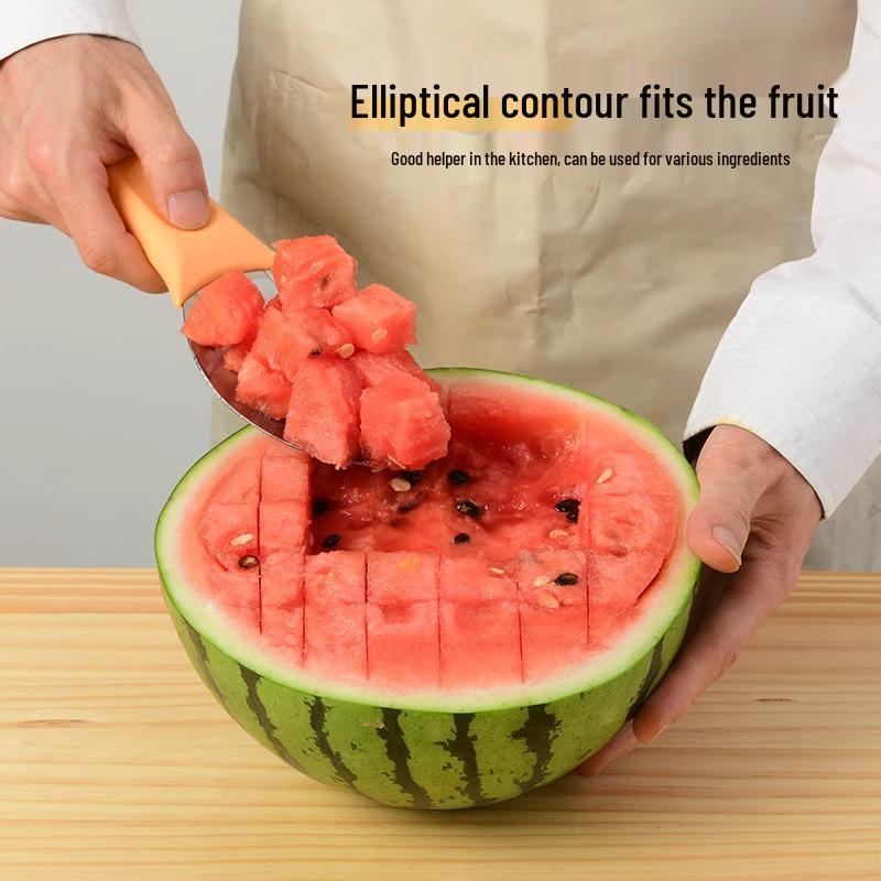 Слайсер и овощечистка для манго: Разделитель для фруктов и инструмент для нарезки из нержавеющей стали, также для арбуза.