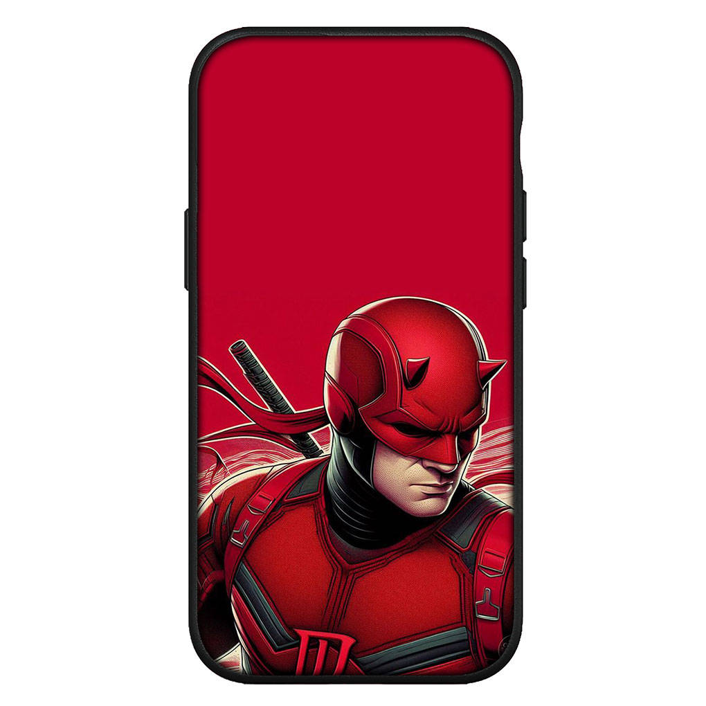 Для iPhone 16 15 Xiaomi Redmi Note 13 12 11 Pro Max X 9 14 XR Samsung Galaxy A16 S24 S23 Plus Huawei OPPO Daredevil Marvel Comics чехол для телефона Superhero