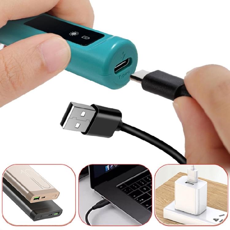 Умный электрический USB-паяльник 200-450℃ Быстрый нагрев Паяльный пистолет Цифровой дисплей Кейс для переноски Регулируемый