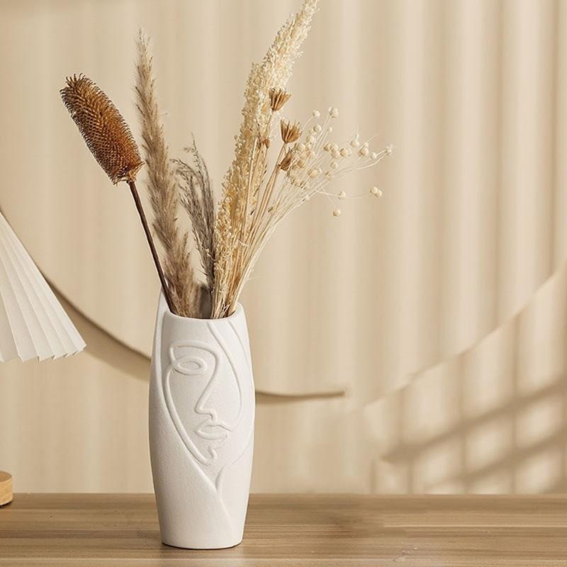 Artistic Half Face Vase Silicone Mold Functional Silicone Mold for Handmade Half Face Succulent Plant Holder Creation