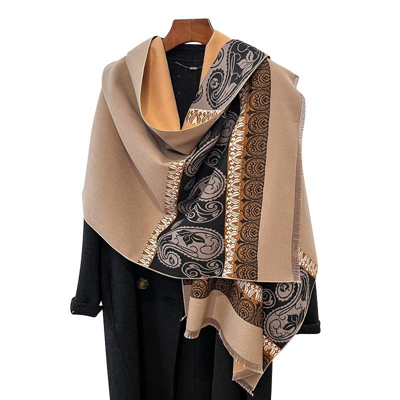 Autumn And Winter Bean Plant Germ Warm Tenderness Retro Style Women Warm Scarf Air Conditioner Shawl Scarf