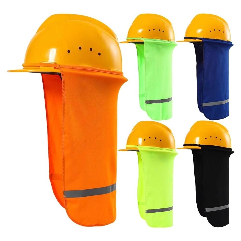 Breathable Hard Hat Sun Shade With Reflective Stripe Face and Neck Protection Work Accessory