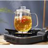 Glass Teapot for Stove Heat Resistant High Temperature Explosion Proof Tea Pot Infuser Milk Set Household Teaware
