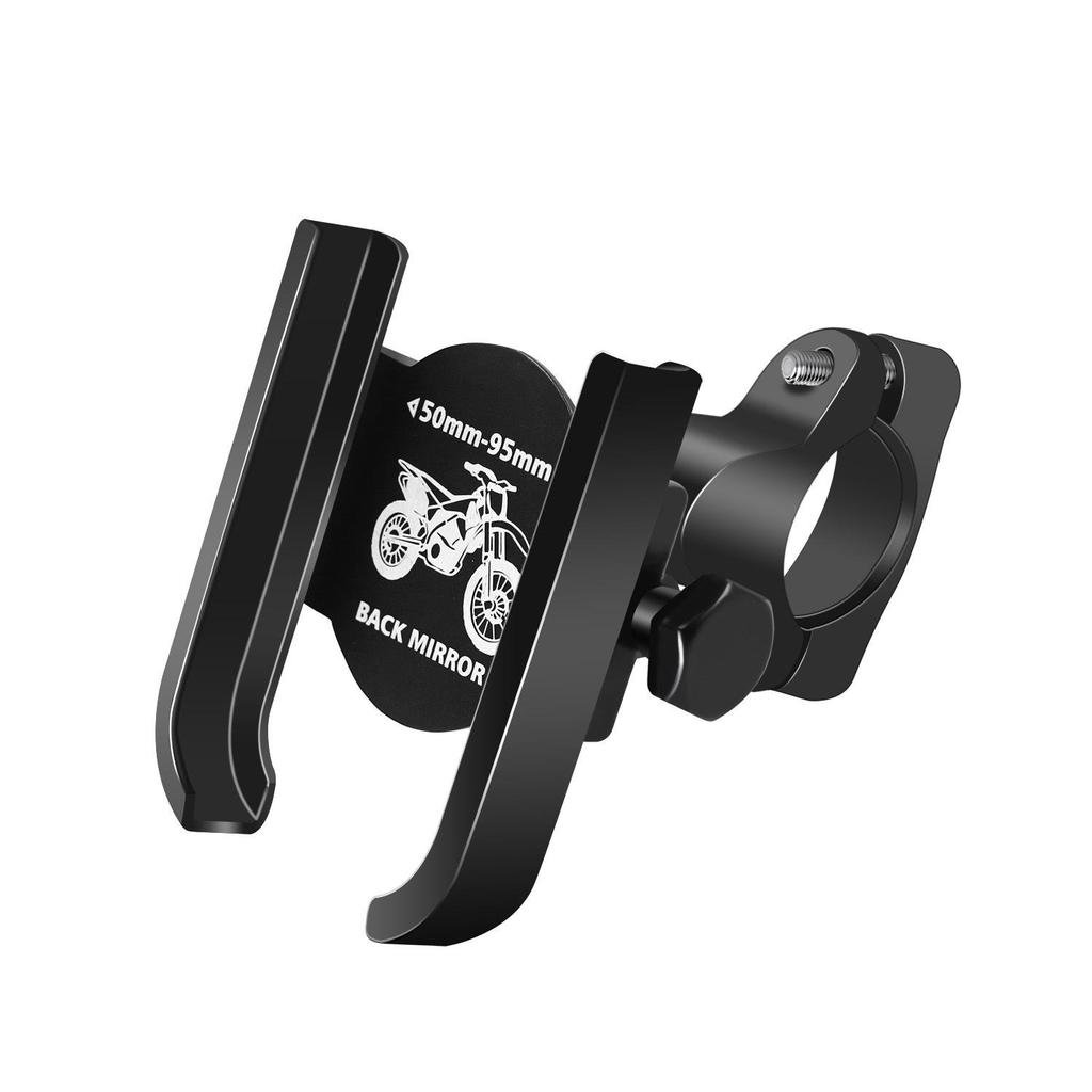 Aluminum Alloy Phone Holder: Anti-Shake Mount for Motorcycles, E-Bikes, and Bicycles.
