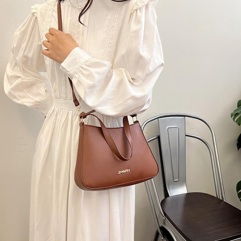 Trendy Spring Solid Color Underarm Bag For Women Chic Stylish Shoulder Bag