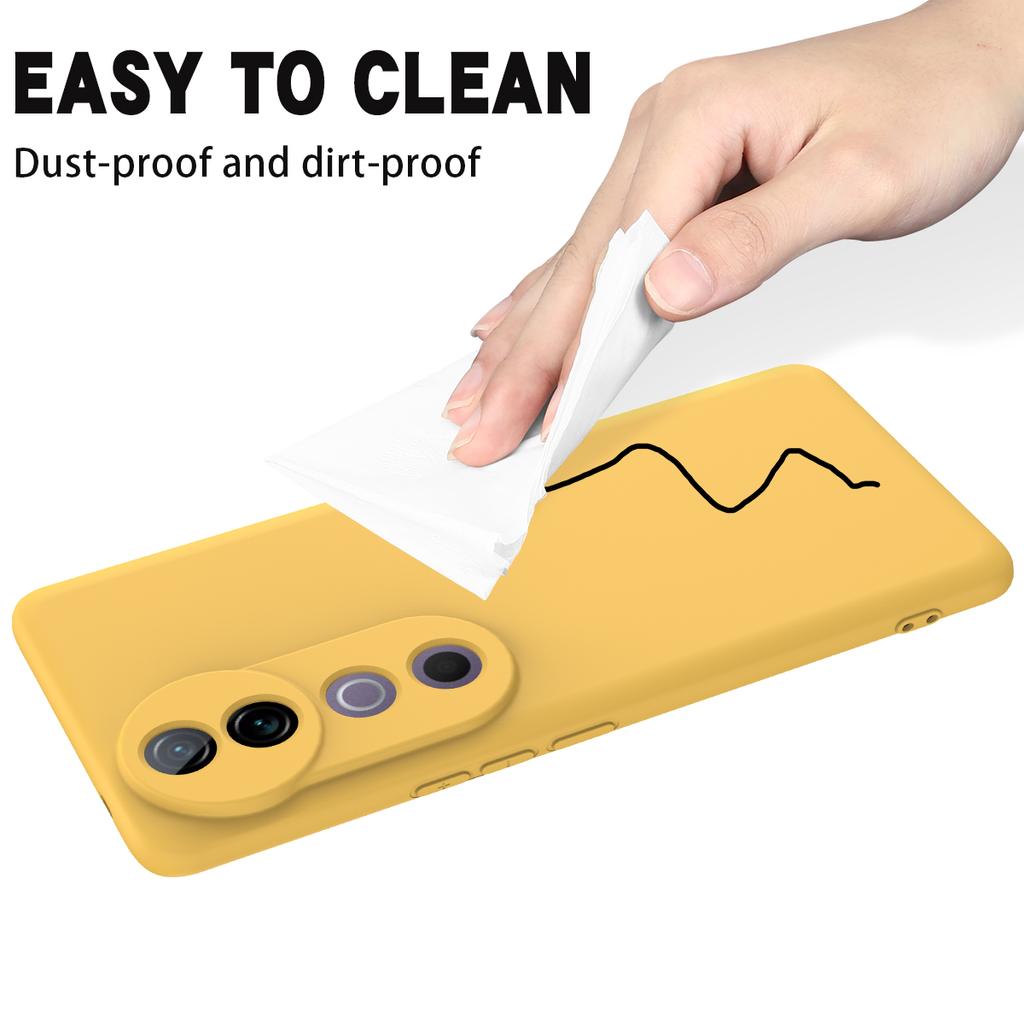 For vivo V40 5G/S19 Pro 5G Case Liquid Silicone Mobile Phone Cover with Strap