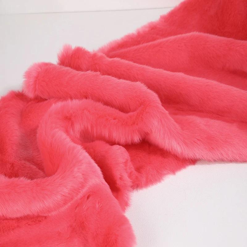 50x180cm Flush Artificial Fur Thickened Imitation Fox Fur Grass Faux Fur Fabric for Counter Decoration Carpet Clothes Scarves