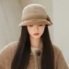 Женская шерстяная панама, модный японский стиль, неэластичная, легкая, универсальная кепка для рыбалки на осень/зиму