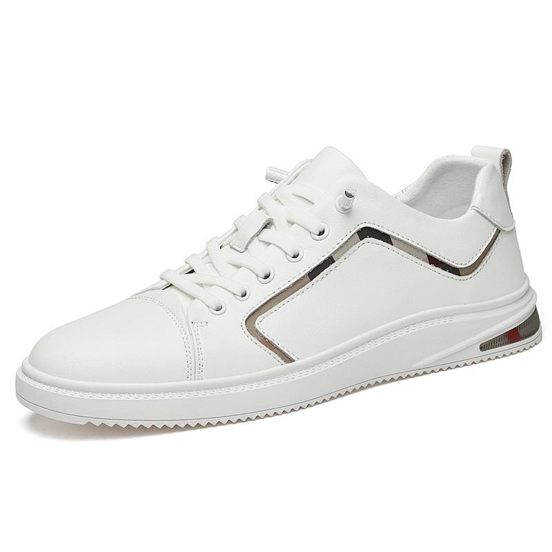 Обувь для скейтборда из натуральной кожи, мужские кроссовки, удобная обувь класса люкс, повседневная обувь ручной работы, мужские классические белые туфли класса люкс