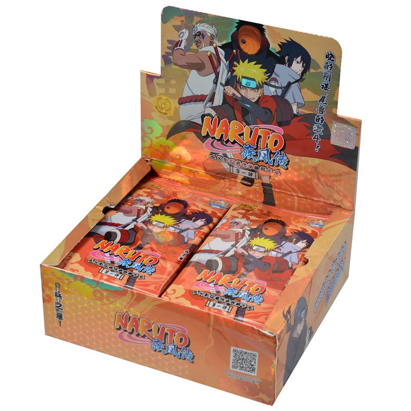 Naruto Cards Uzumaki Sasuke Ninja Game Collection Rare Cards Box Flash Cards Toys For Children Christmas Gift