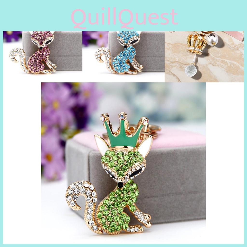 Glamorous Crown Tassel Keychain Accessory With Shimmering Jewels And Luxurious Pearl Ideal For Gifting