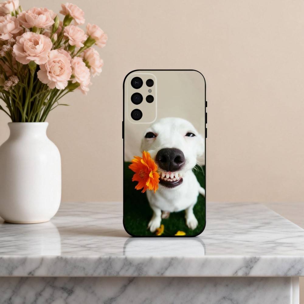 F-Funny A-Animal D-Dog-G  Phone Case For Samsung S25,24,23,22,30,21,10,9,Ultra,Plus,Lite,FE,4,5 G Soft Black Case