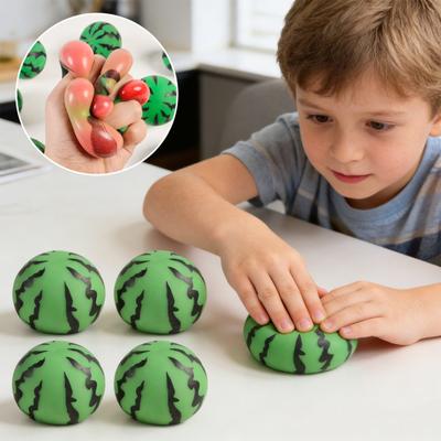 Арбузная игрушка-антистресс с медленным подъемом Реалистичный Фруктовидный TPR Сквиш для снятия стресса Милый и Мягкий Декомпрессионный Гаджет для Детей и Взрослых