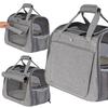 Carrier Bag for Cats and Dogs, Handy Travel, Gray, Ventilated