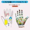 Hand Acupressure Gloves [Japanese Acupressure Instruction Manual] [double-sided Acupressure Print] Palm Massage Acupressure Stick Tool