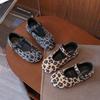 Spring Autumn Girls New Fashion Leopard Printed Princess Shoes Girl Shallow Flat Sneakers Leisure School Shoes Child I11051
