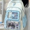 New High-value Fresh and Sweet Dopamine Transparent Bar High School Students Large-capacity Backpack