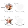 Thermal Sublimation Ornament Blank Multi Shape Christmas Decoration Pendant Heat Transfer Product DIY Crafts Making