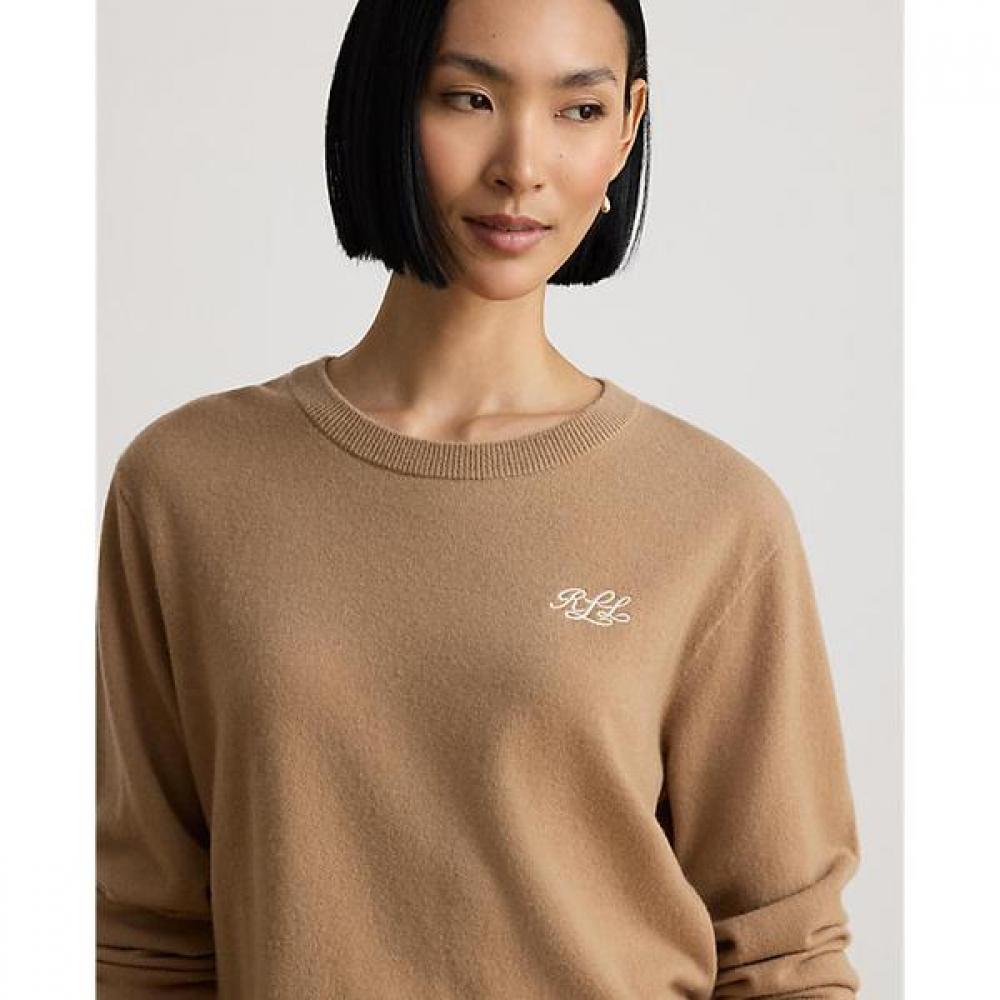 Lauren Ralph Lauren Embroidered Cashmere Crewneck Sweater Wmlrswes6820974260