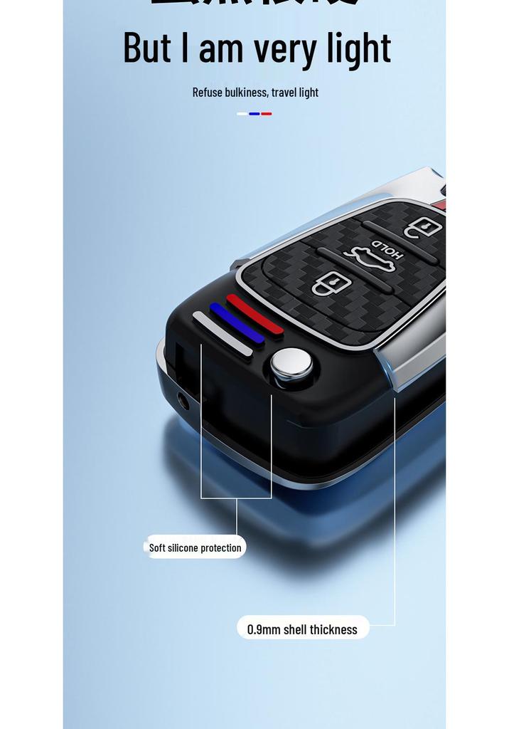 Чехол для ключей Kia K Series для K2, K3, Sportage, K4 и KXCROS - Мужской металлический корпус с пряжкой