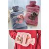 Dog Emoji Hot Water Bag With Plush Cover 2 Lt Pocket Snap-on Hot Water Bag Hand Warmer