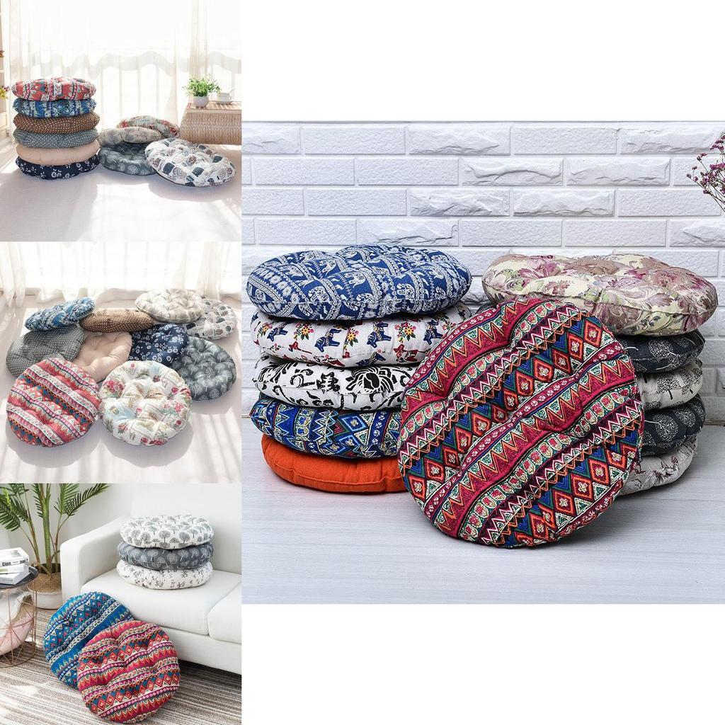 Роскошная круглая подушка для патио, татами, коврик для медитации, подушка для сиденья с мягким на ощупь покрытием