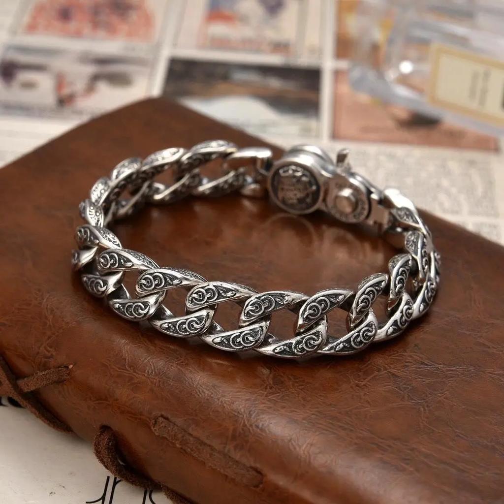 Новый Ретро Браслет, Старый Браслет Пиксиу, Широкий Браслет для Мужчин, Властный и Универсальный