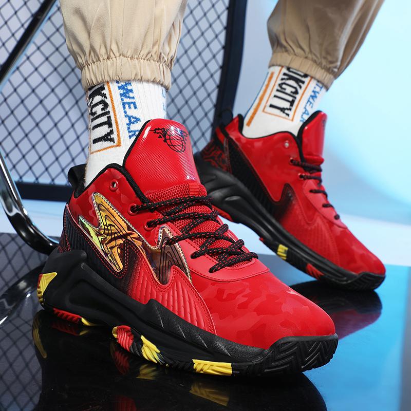 Модные мужские баскетбольные кроссовки с амортизацией, персонализированный дизайн, кроссовки для тренировок спортсменов, легкая спортивная обувь, повседневные удобные кроссовки 36-46