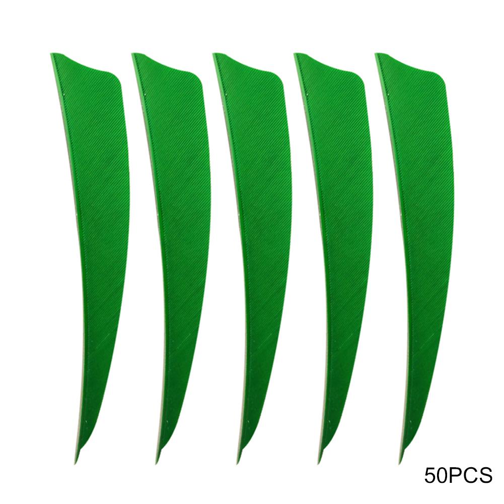 Right 50Pcs Turkey Wing 4inch Fletching Archery Arrow Feather Accessory Hunting