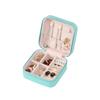 Mini Jewelry Storage Box Travel Earrings Necklace Jewelry Box Compact Ring Packaging Zipper Clamshell Jewelry Box