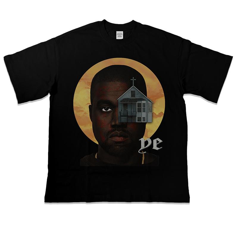 2025 Kanye West SZA Drake Fayaz Хип-хоп Артист Американская Тяжелая Футболка с Коротким Рукавом Уличная Футболка с Коротким Рукавом