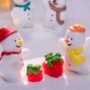 Cartoon Christmas Snowman Figurine Cute Snowman Statue Kids Gift Mini Snowman Ornament  Home Decor