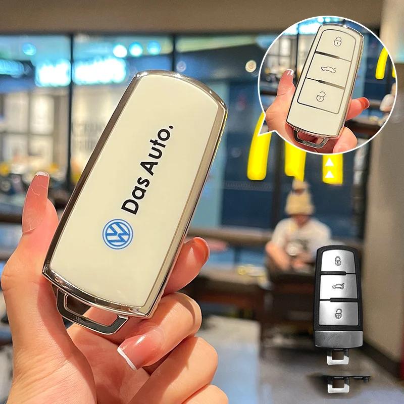 Для VW TPU Чехол-оболочка для корпуса пульта ДУ автомобиля Брелок для VW/Volkswagen CC Passat B6 B7 Passat 3C CC Maogotan R36 B5 B7L 3 Кнопки Ac