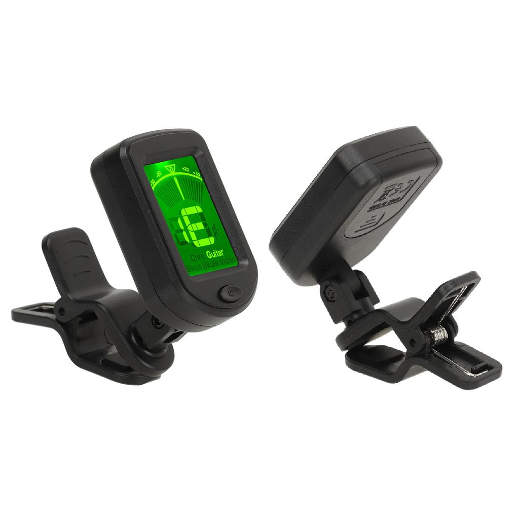 Цифровой электронный тюнер Многофункциональный Высокоточный Клипсовый Устройство для настройки струнных инструментов Гитара Укулеле Скрипка