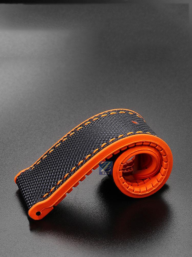 20 мм 21 мм 22 мм 23 мм 24 мм Унисекс Высококачественный нейлоновый ремешок с резиновой нижней частью Водонепроницаемый ремешок для часов для любой марки часов Мужской браслет