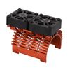 40?42mm Brushless Motor Cooling Fan Dual Motor Heatsink Radiator for 1/8 Remote Control CarOrange