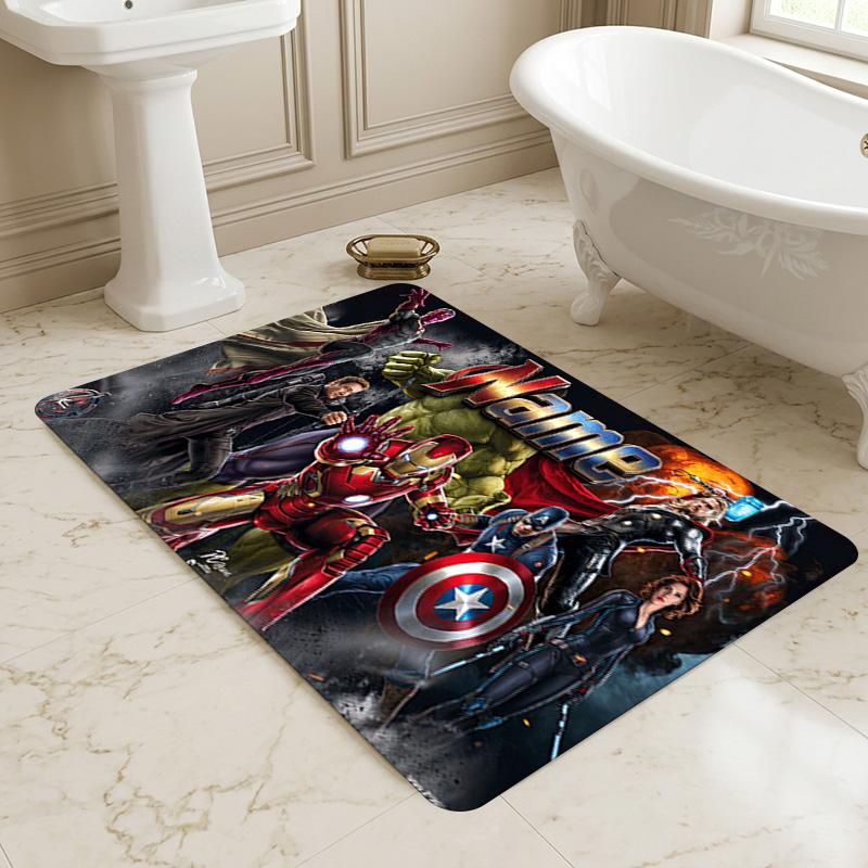 Custom Name Avengers Gamer Carpet Rug for Bedroom Living Room Home Sofa Decoration,Office Home Decor Game Large Decor Floor Mat