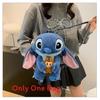 Soft Girls Cartoon Plush Backpack With Zipper Closure For Travel Casual