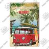 Decor Beach Vintage Plaque Metal Plate Retro Tin Signs Summer Wall Art Poster Seaside Tiki Bar House Room Iron Painting