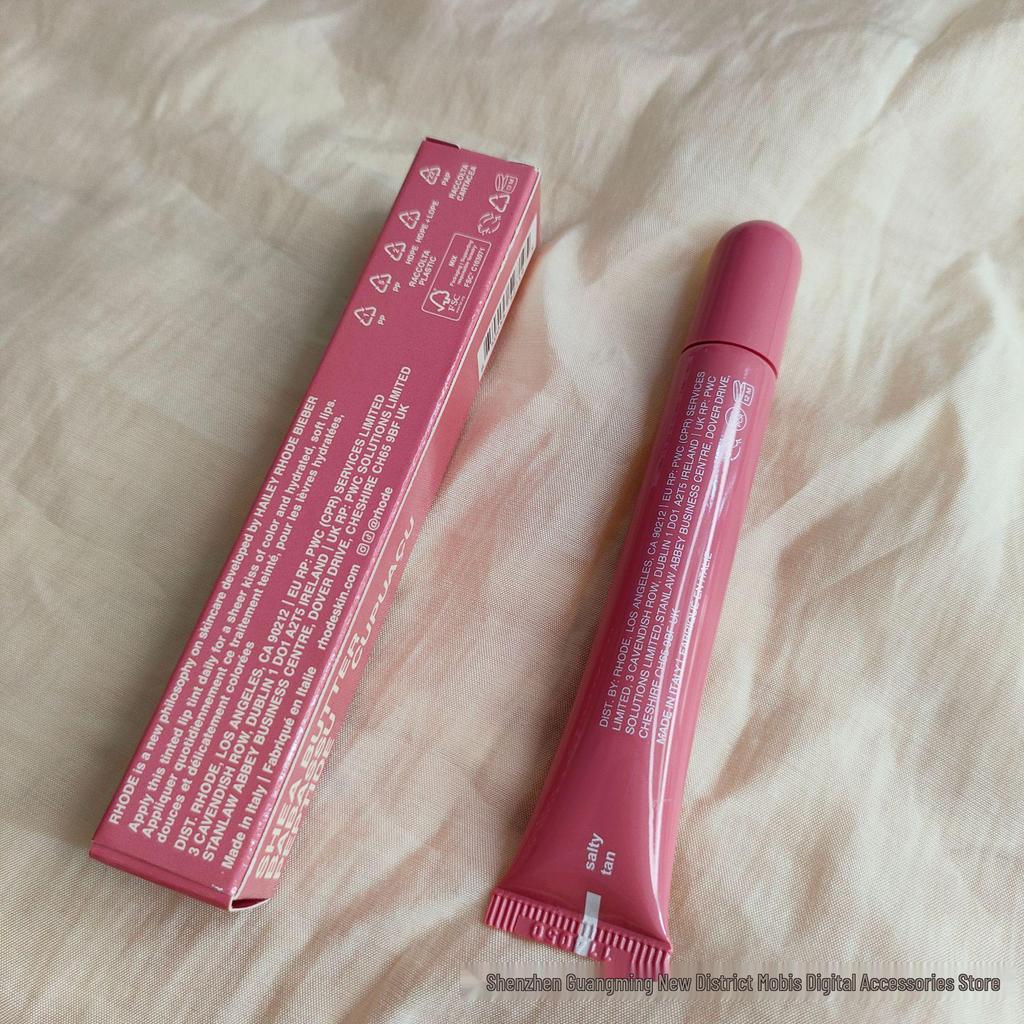 Тонирующий бальзам для губ Rhodee: Увлажняющий блеск для губ и помада оттенков «Лента», «Тост», «Арбуз»