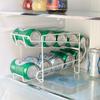 Beverage Beer Drink Can Racks Fridge Drink Bottle Holder Refrigeration Double Layer Shelf Home Kitchen Storage Organizer