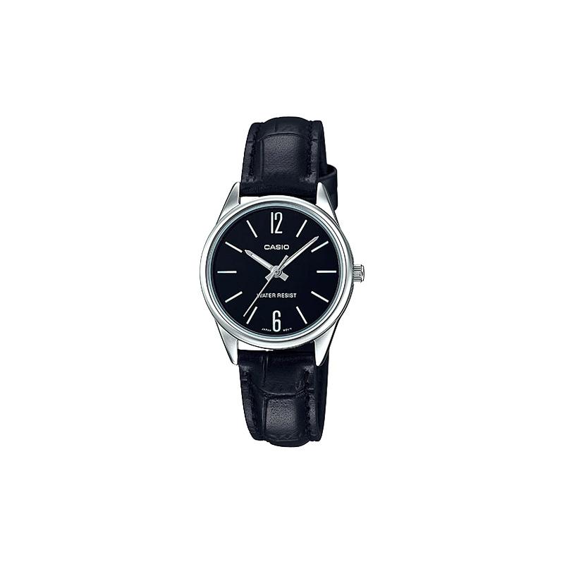 Casio Серия STANDARD, модные, деловые, ретро, литературные и универсальные, классические стрелки, черный циферблат, водозащита, кварцевый механизм, LTP-V005L-1BUDF