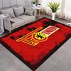 1FC Union Berlin Red Splash Logo Print Area Rug, Non Slip Soft Floor Mat Living Room Bedroom Home Decor Carpet