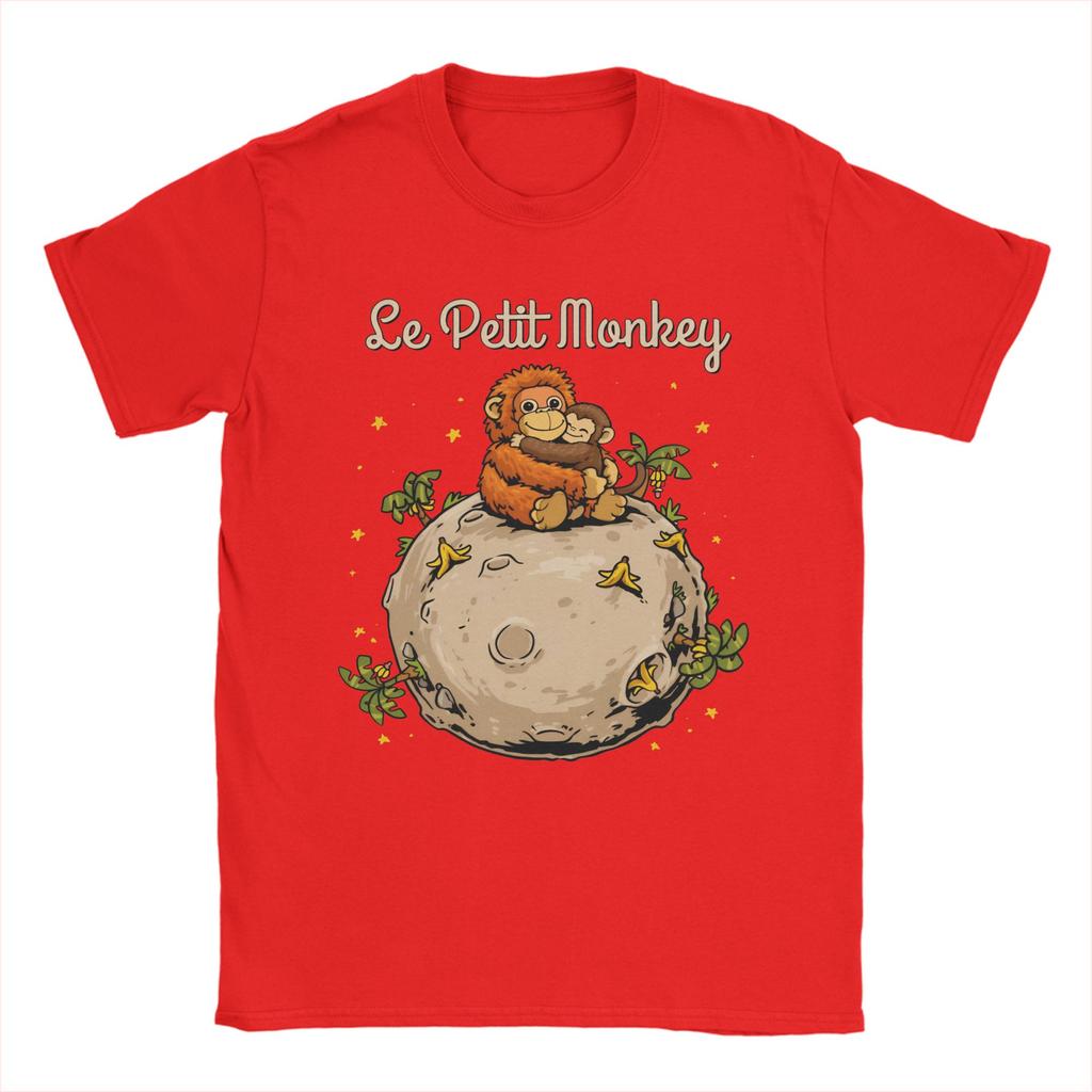 Cartoon Punch Monkey and OranMama T Shirt Unisex Women Pure Cotton Casual TShirts Tee Shirt Short Sleeve Tops Plus Size